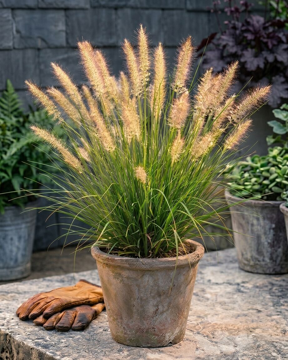 Little Bunny tollborzfű (Pennisetum alopecuroides 'Little Bunny')