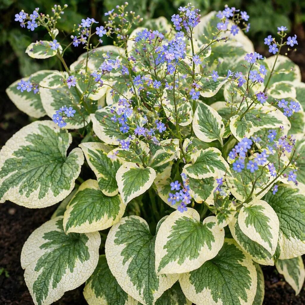 Kaukázusi nefelejcs (Brunnera macrophylla 'Variegata')